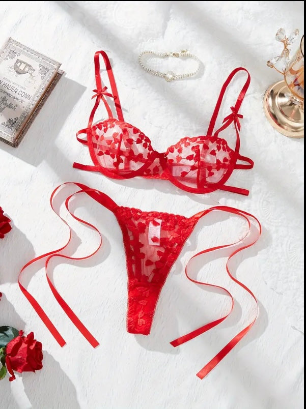 Lencería roja sexy