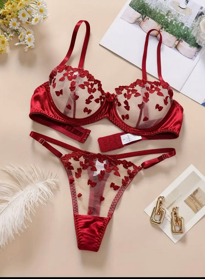 Conjunto sexy rojo